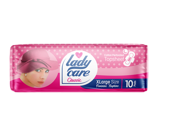 نوار بهداشتی بالدار مشبک کتانی ضخیم لیدی کر سایز خیلی بزرگ(XL)