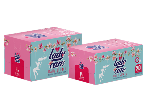 پد بهداشتی روزانه لیدی کر سایز متوسط(M) بسته 20 عددی