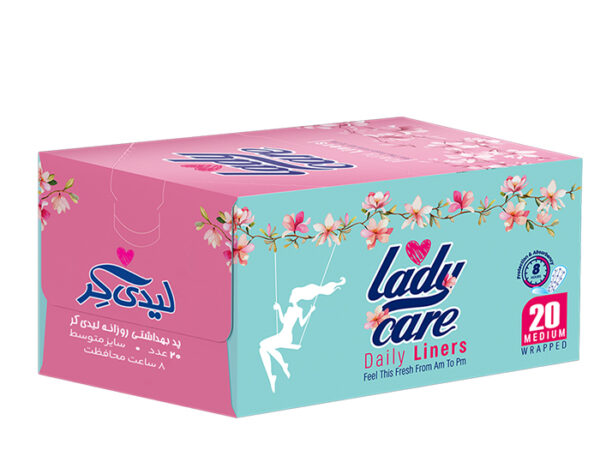 پد بهداشتی روزانه لیدی کر سایز متوسط(M) 20 عددی